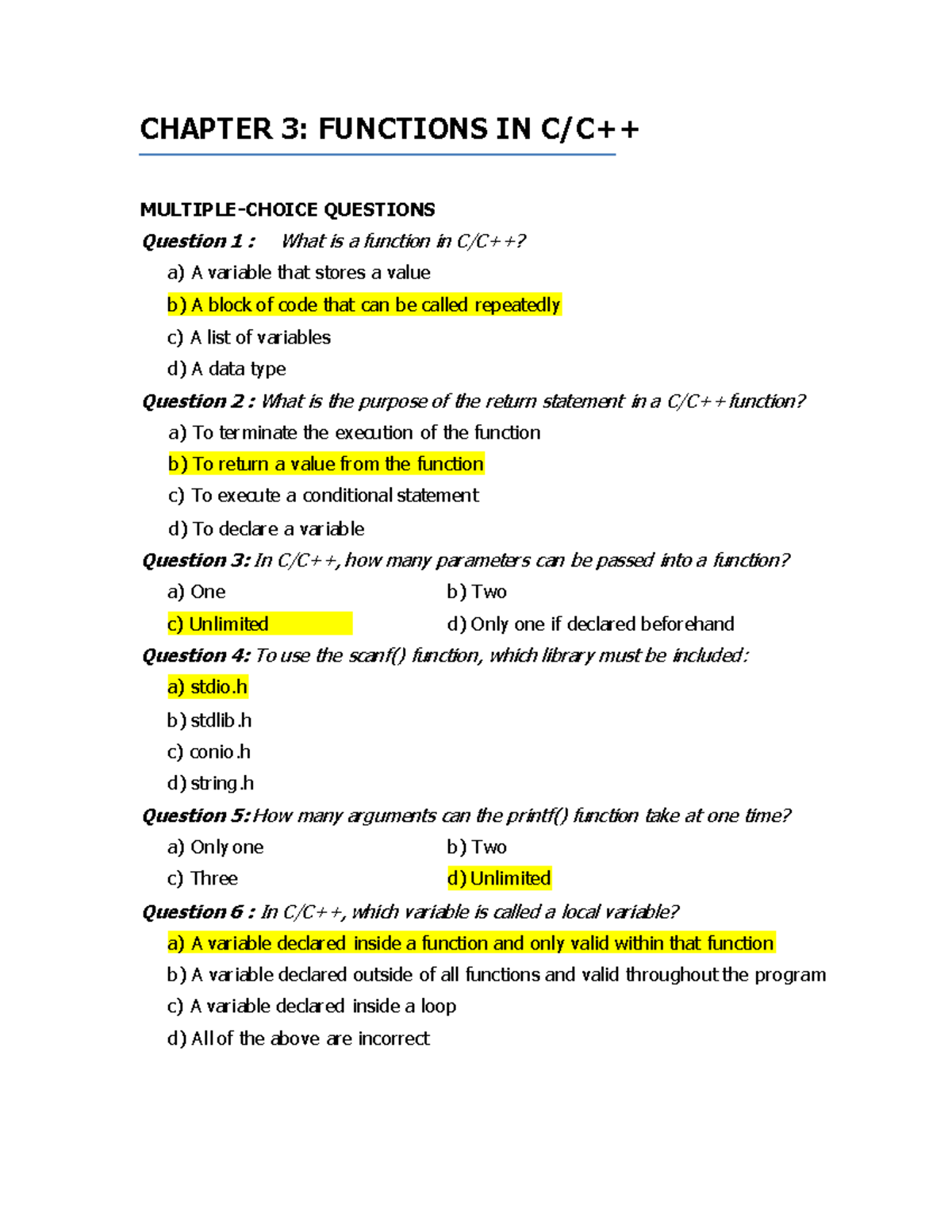 APPLIED PROGRAMMING - EXERCISE CHAPTER 3 SOLUTIONS - Studocu