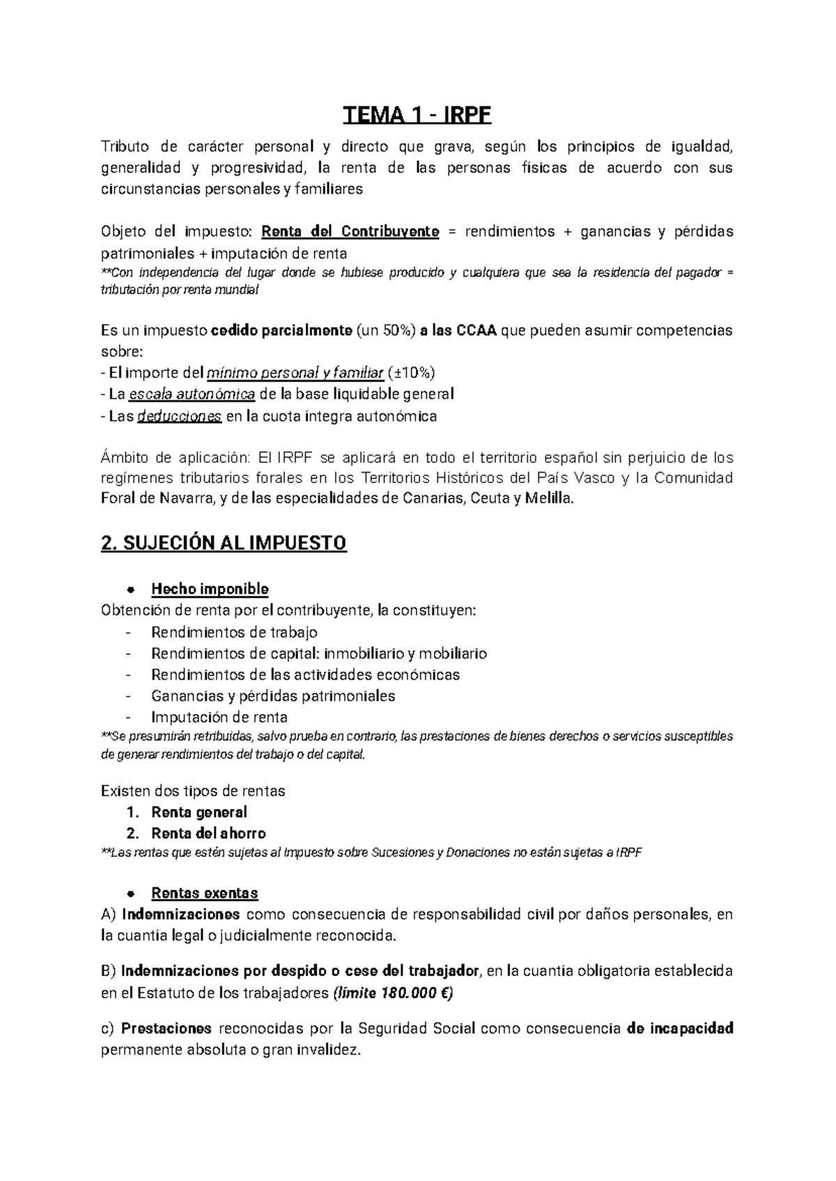TEMA 1 IRPF: Análisis del Impuesto sobre la Renta de las Personas ...