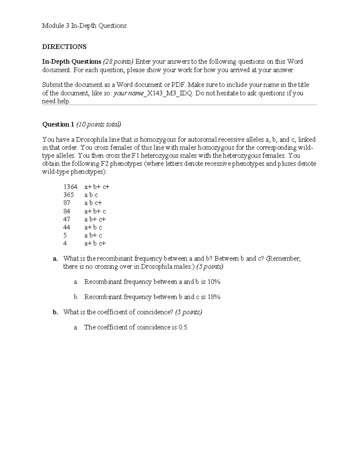 X143 M3 IDQ - Detailed Questions and Solutions for Module 3 - Studocu
