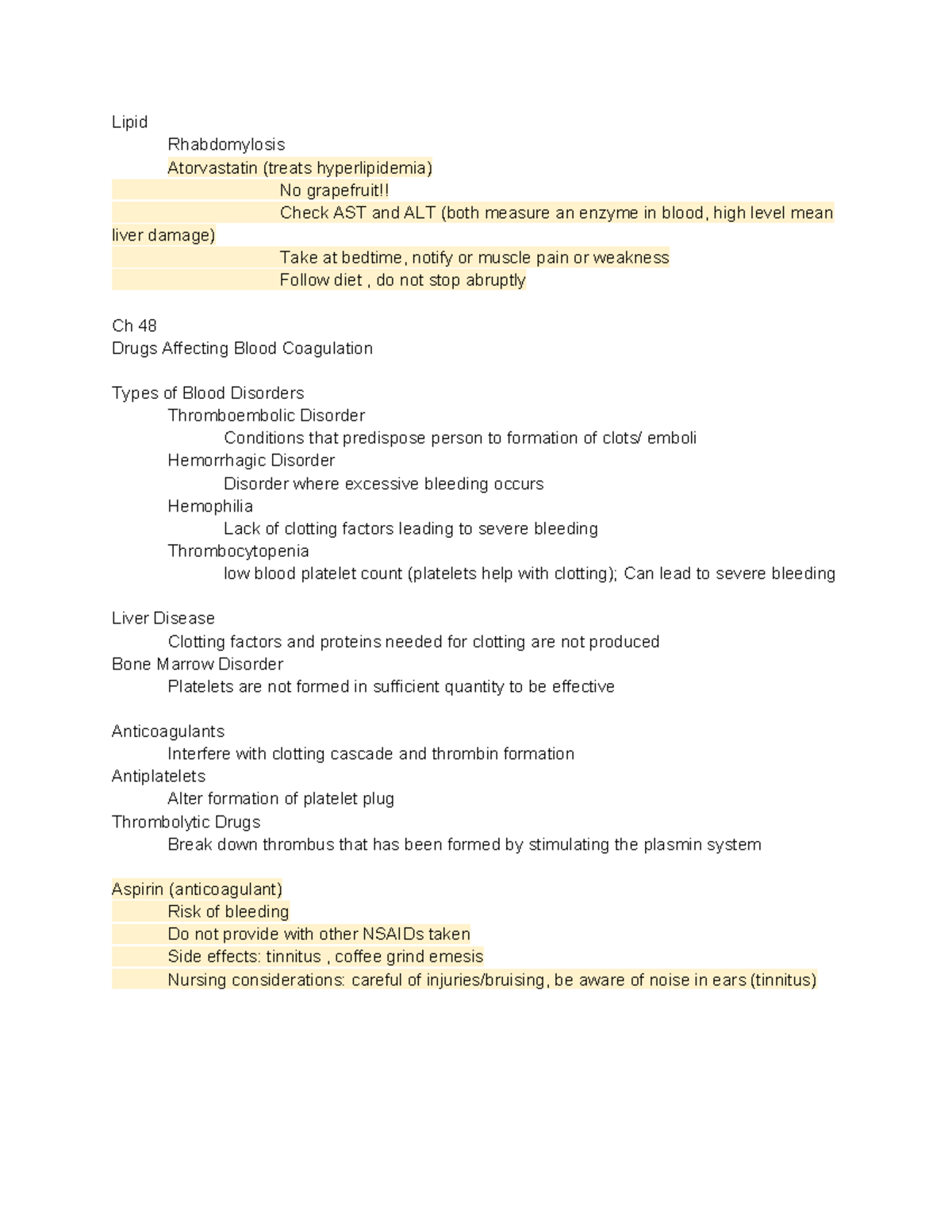 Pharm 2 Exam 3 - Comprehensive Notes on Medications and Disorders - Studocu