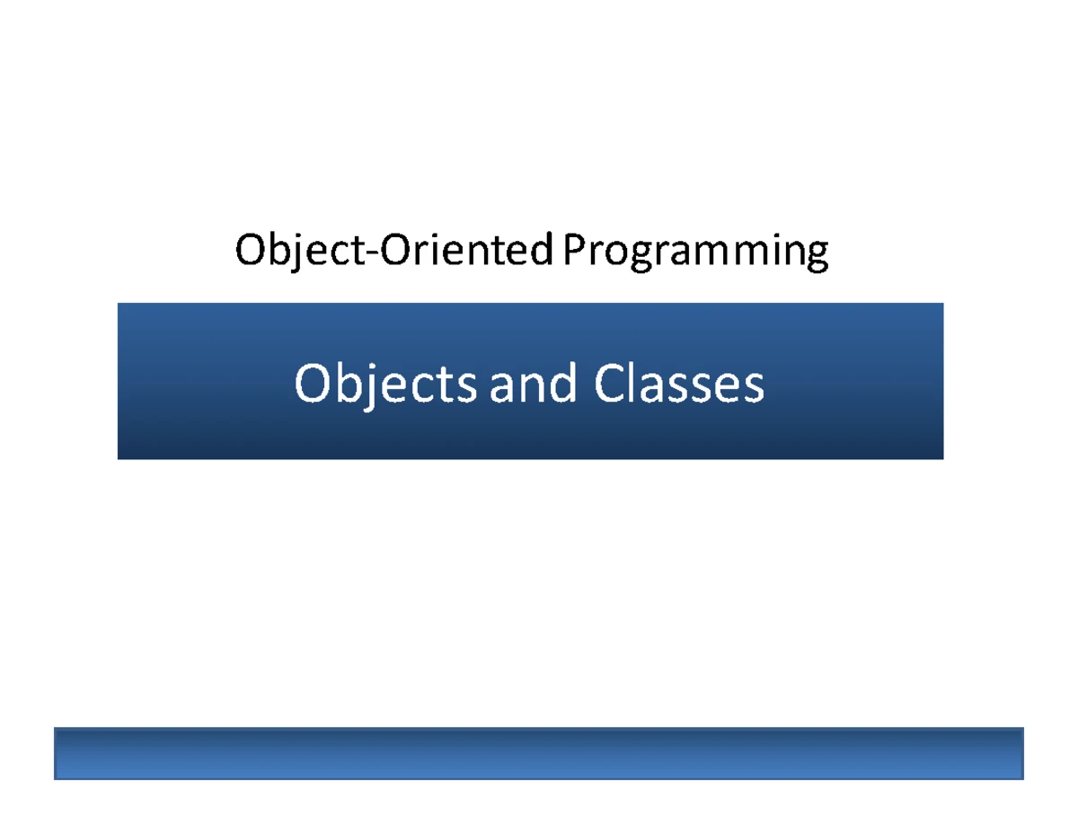 9-Exceptions - Lecture 9 - Exceptions Object-Oriented Programming ...