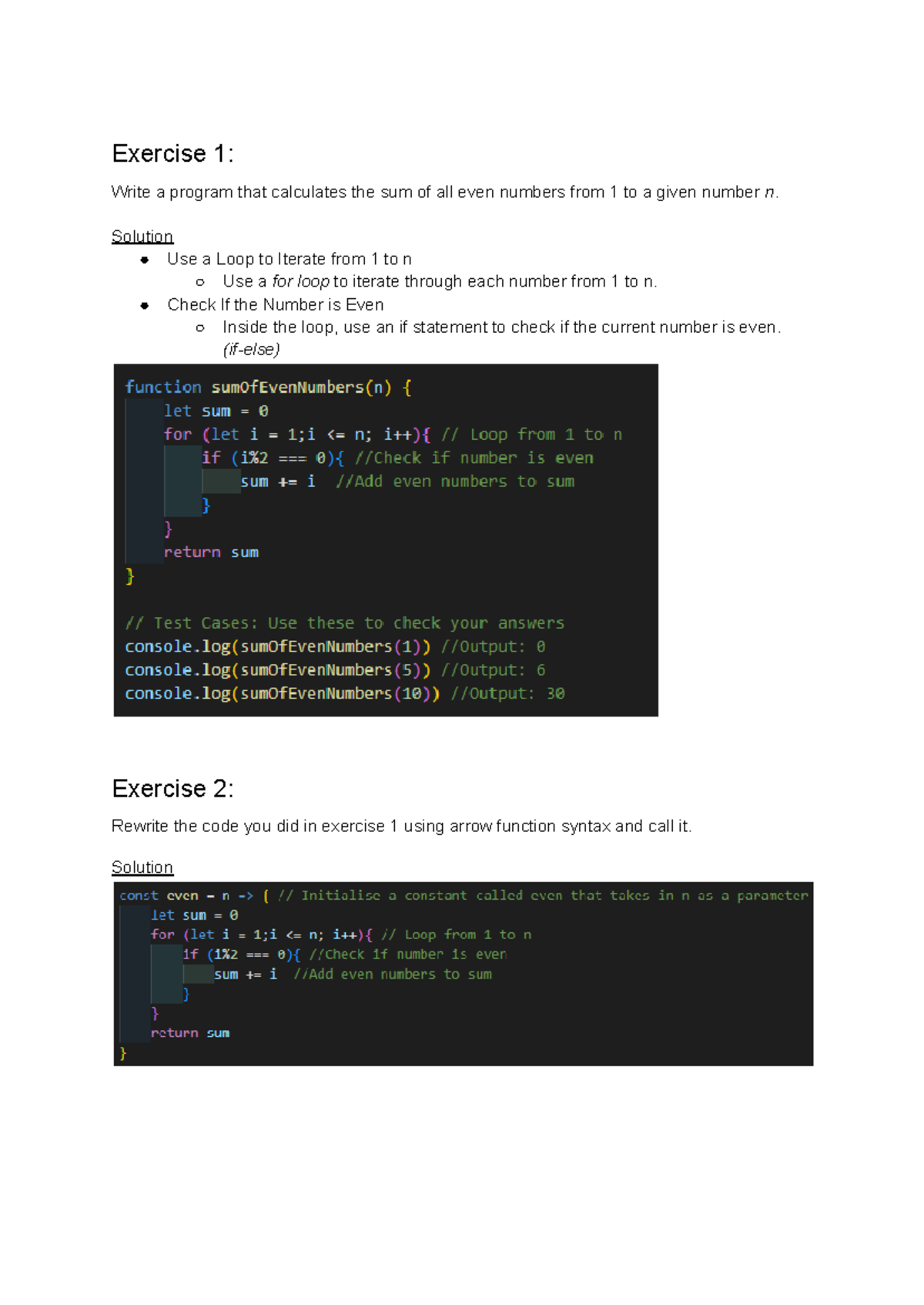 Exercises - exercise qns - Exercise 1: Write a program that calculates ...