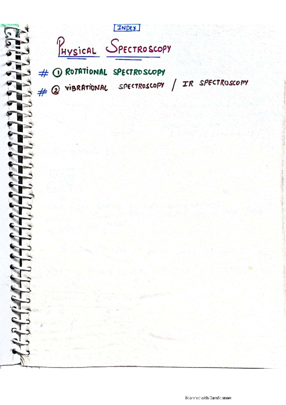 Spectroscopy notes: Rotational and vibrational spectroscopy overview ...