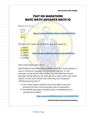 FAST 15 July Test Questions - Studocu