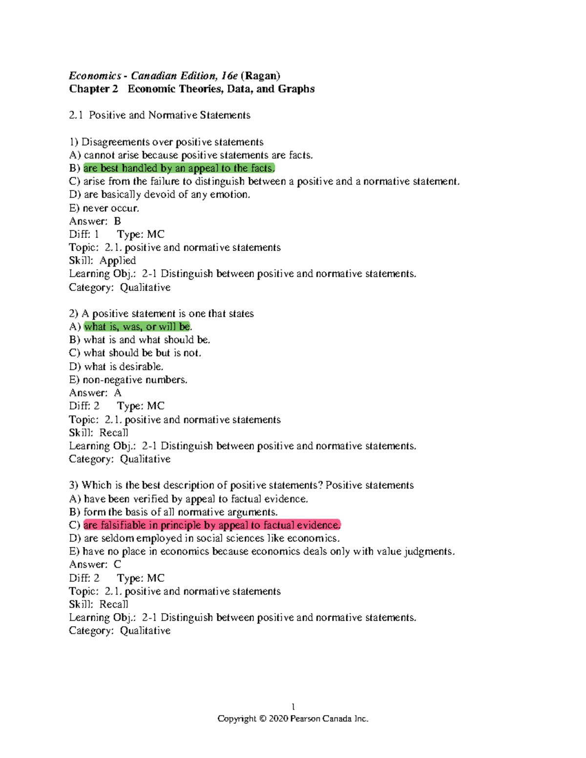 C2-ECON 201 - Practice Exam on Economic Theories and Data Analysis ...