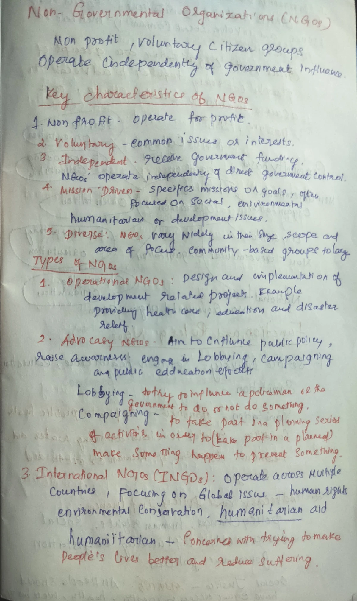 UNIT-1 - ngo notes unit 1 - Importance of environmental preservation ...