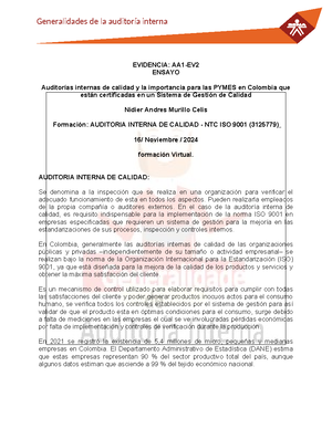 Formato Evidencia AA2 Ev2 Taller Programa y Plan de Auditoria ...