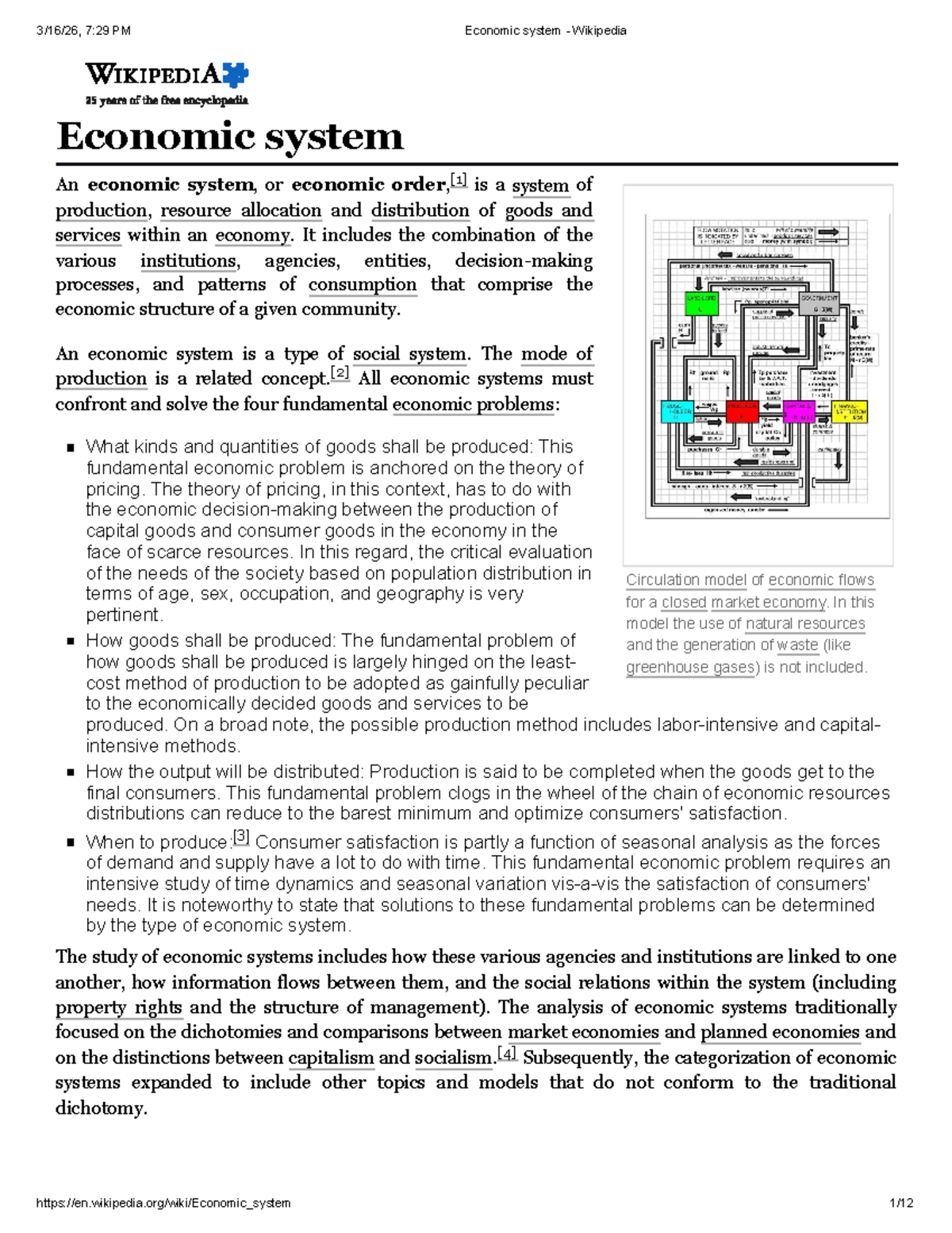 Economic Systems Overview: Key Concepts and Models in Poli Sci - Studocu