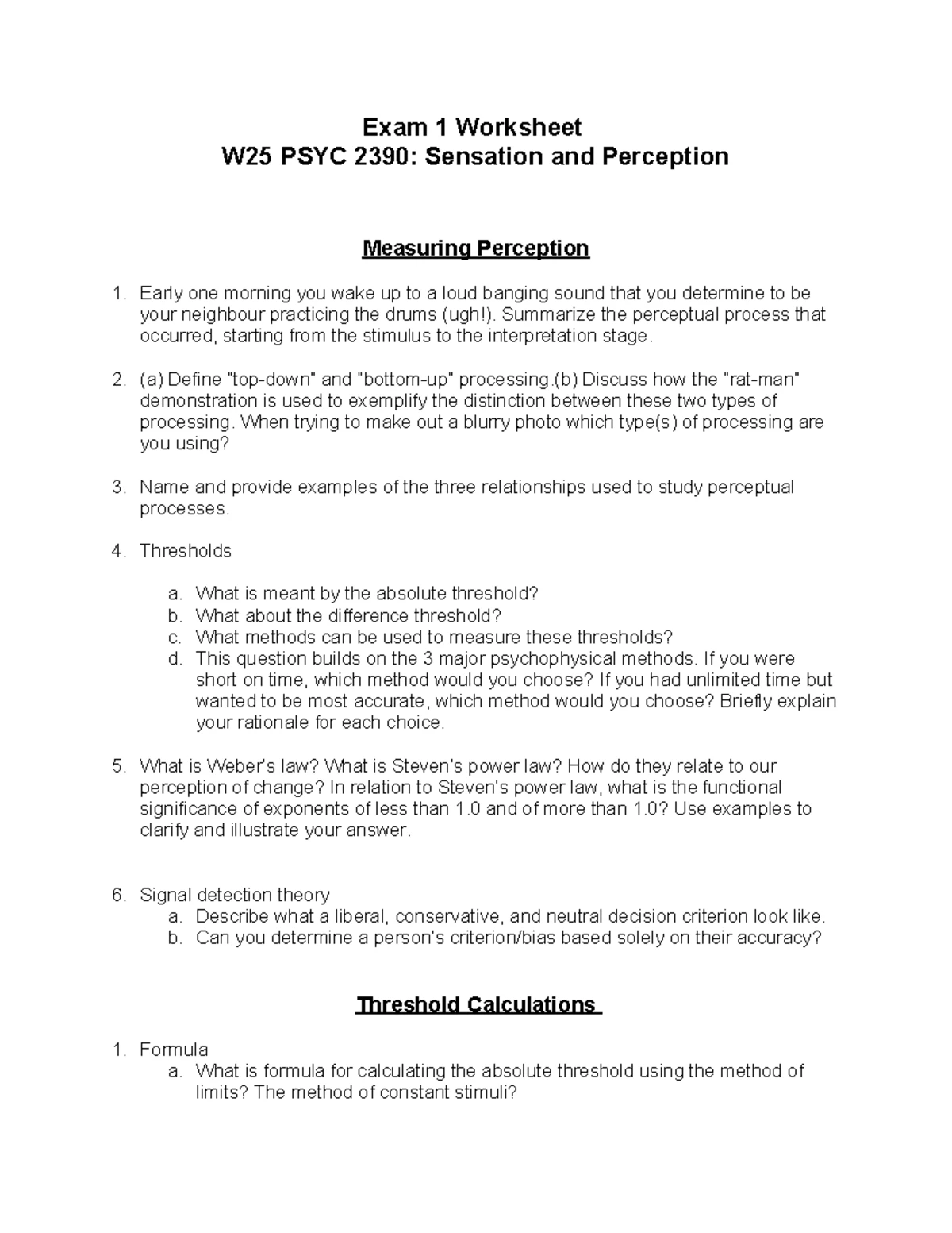 Psychology 1010 Lecture Notes: Insights on Behavior and Mind - Studocu
