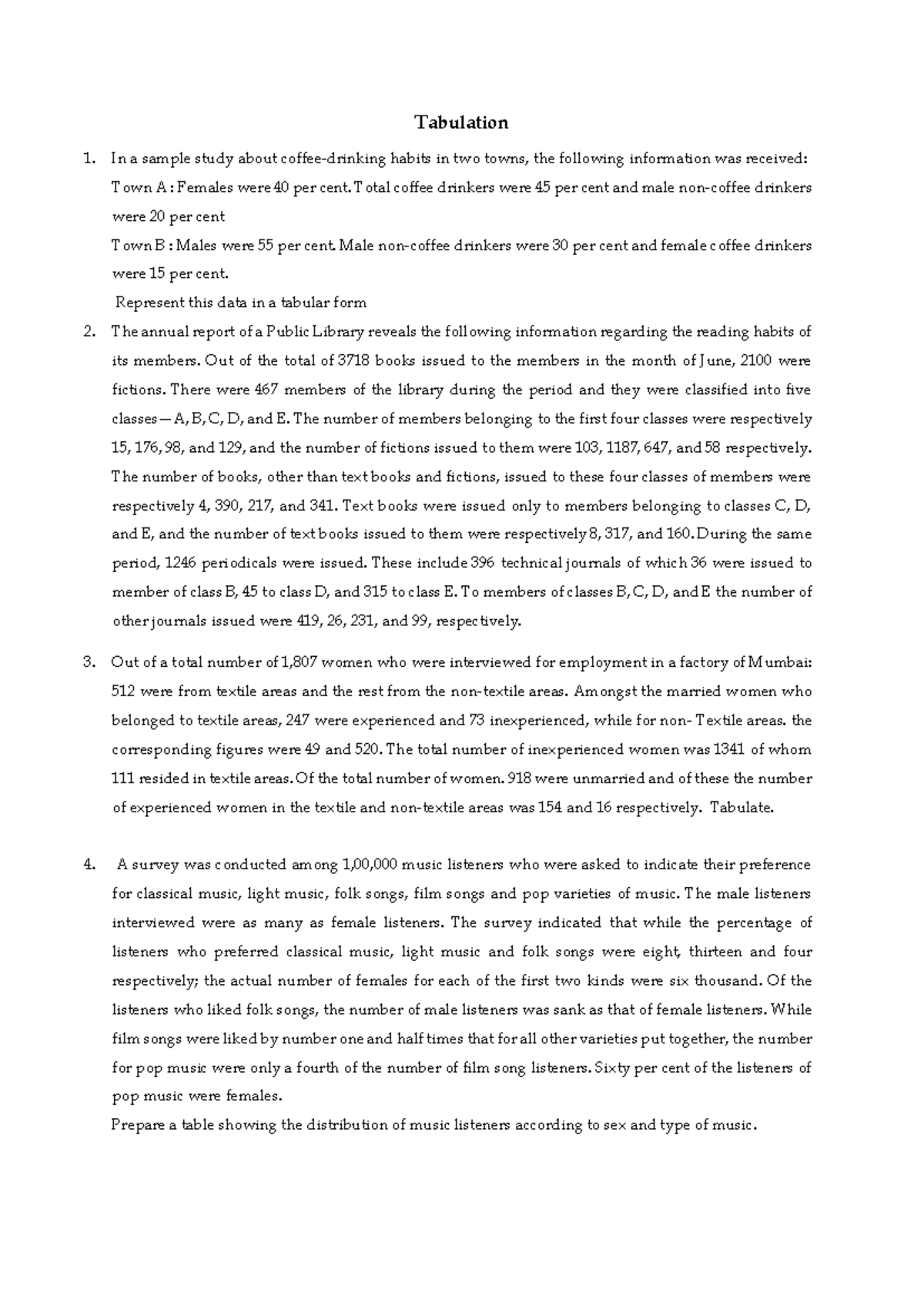 Worksheet 1: Tabulation of Surveys and Studies on Preferences and ...