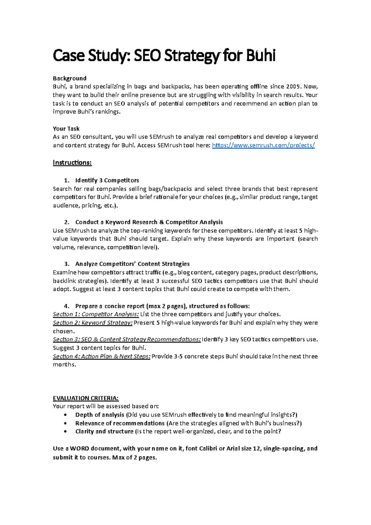 Case Study - SEO strategy for Buhi - Case Study: SEO Strategy for Buhi ...