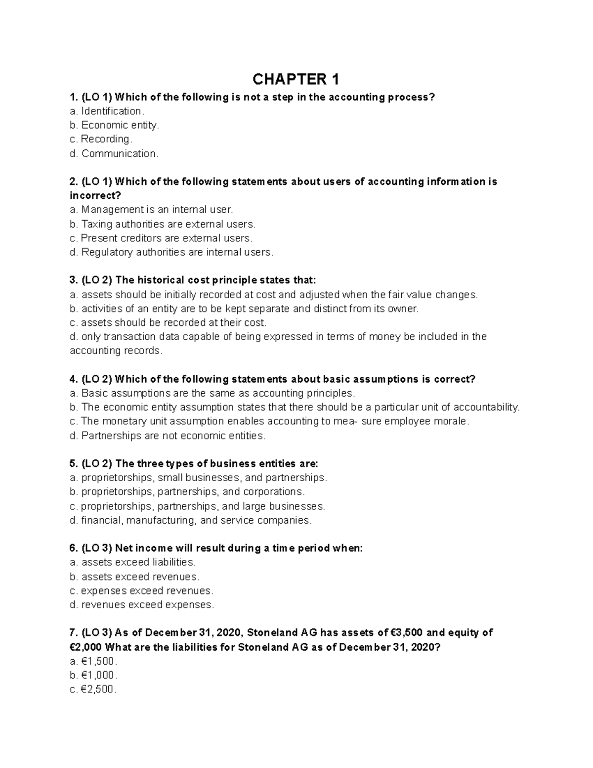 Midterm Exam Study Guide for Accounting (Course Code: NLKT) - Studocu