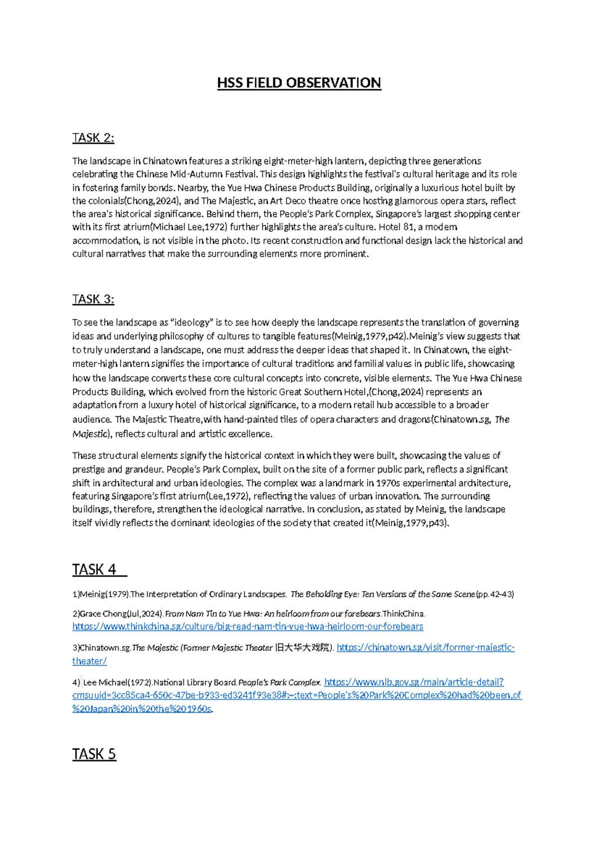 HSS Field Observation - Comprehensive notes on HSA covering key ...