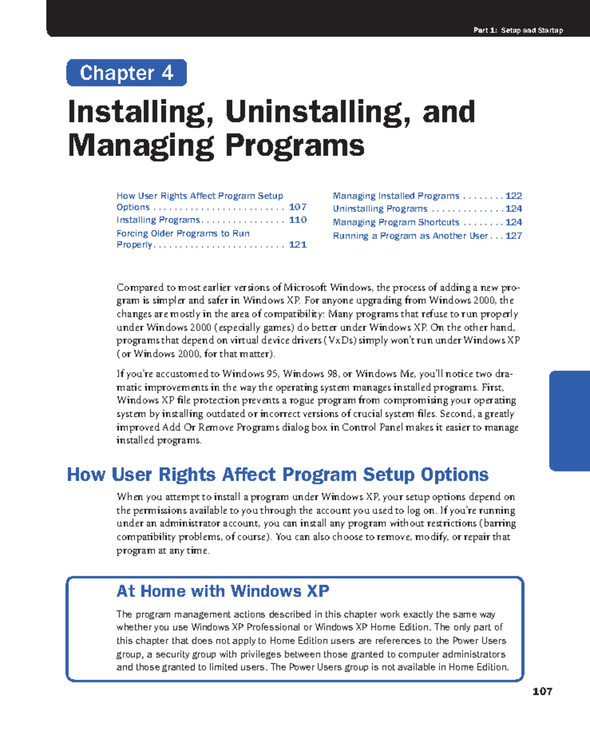 Chapter 4 - Installing, Uninstalling, and Managing Programs - Part 1 ...