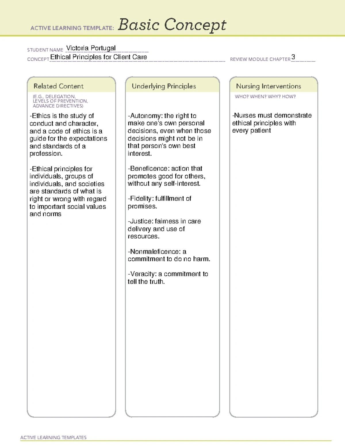 Infection Control Basic Concept - ACTIVE LEARNING TEMPLATES THERAPEUTIC ...