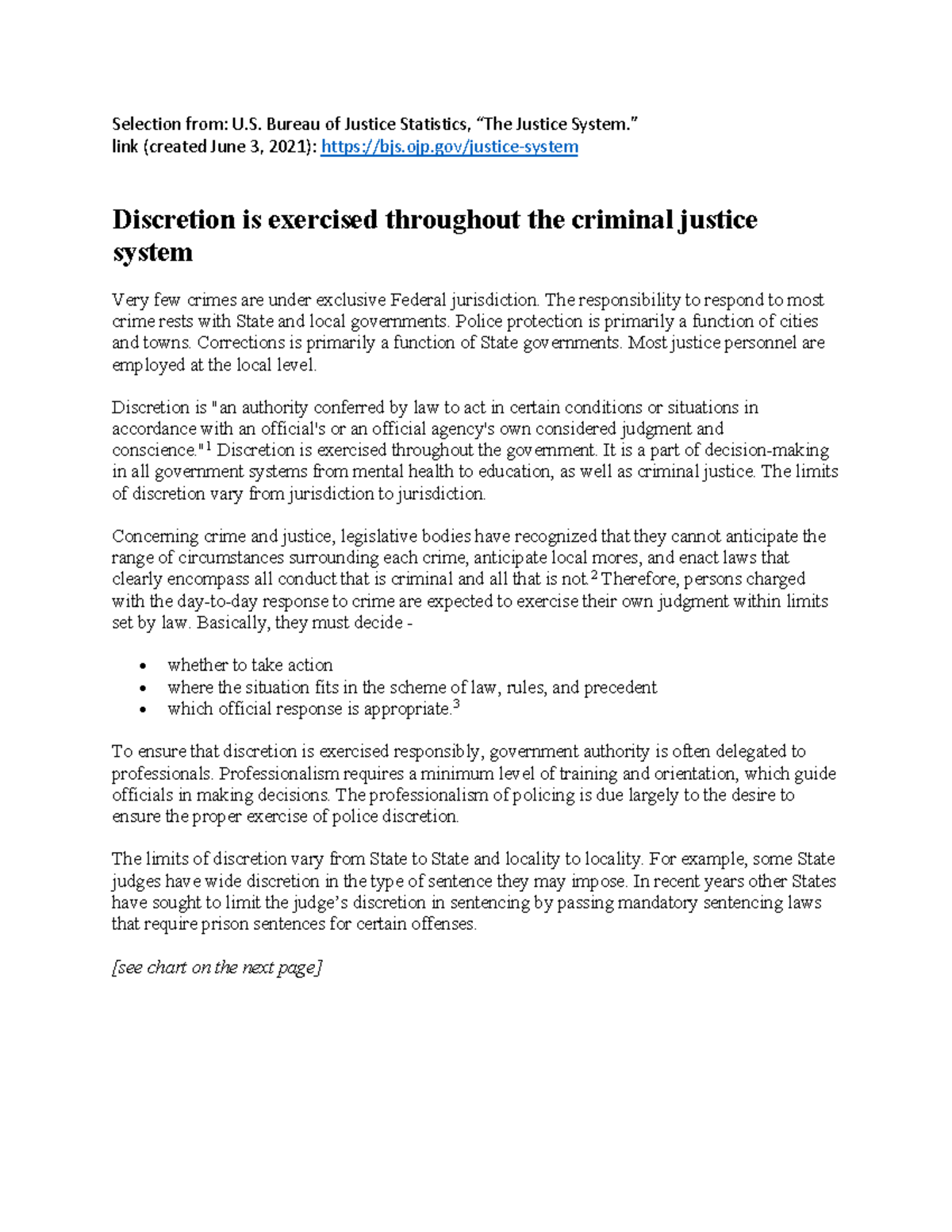CJ 101: Discretion in Criminal Justice System - Authority & Decision ...