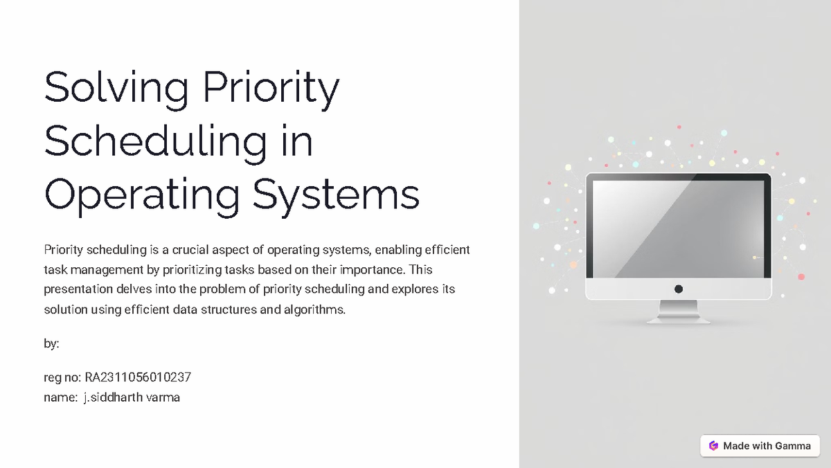 Priority Scheduling in OS: Efficient Task Management Techniques - Studocu