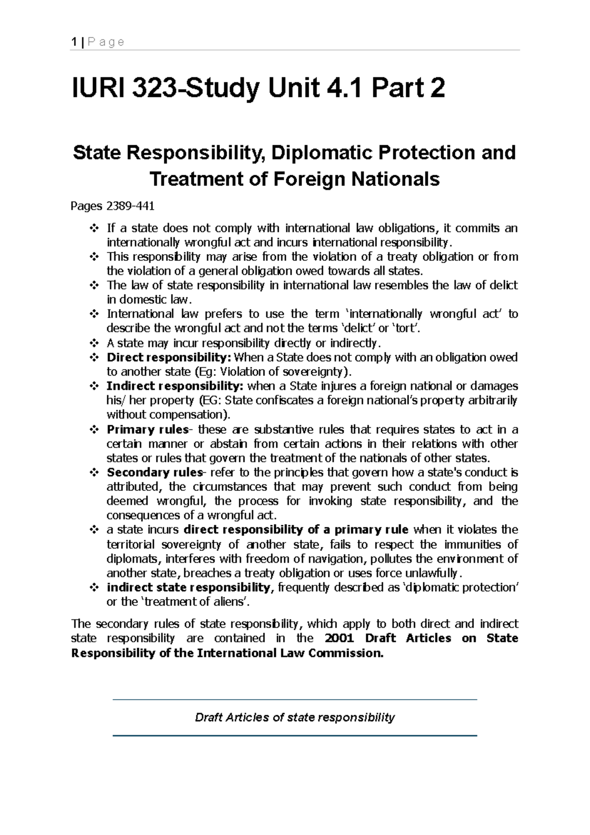 Iuri 323 SU4 Notes-1 - notes study unit 4: jurisdiction - IURI 323 ...