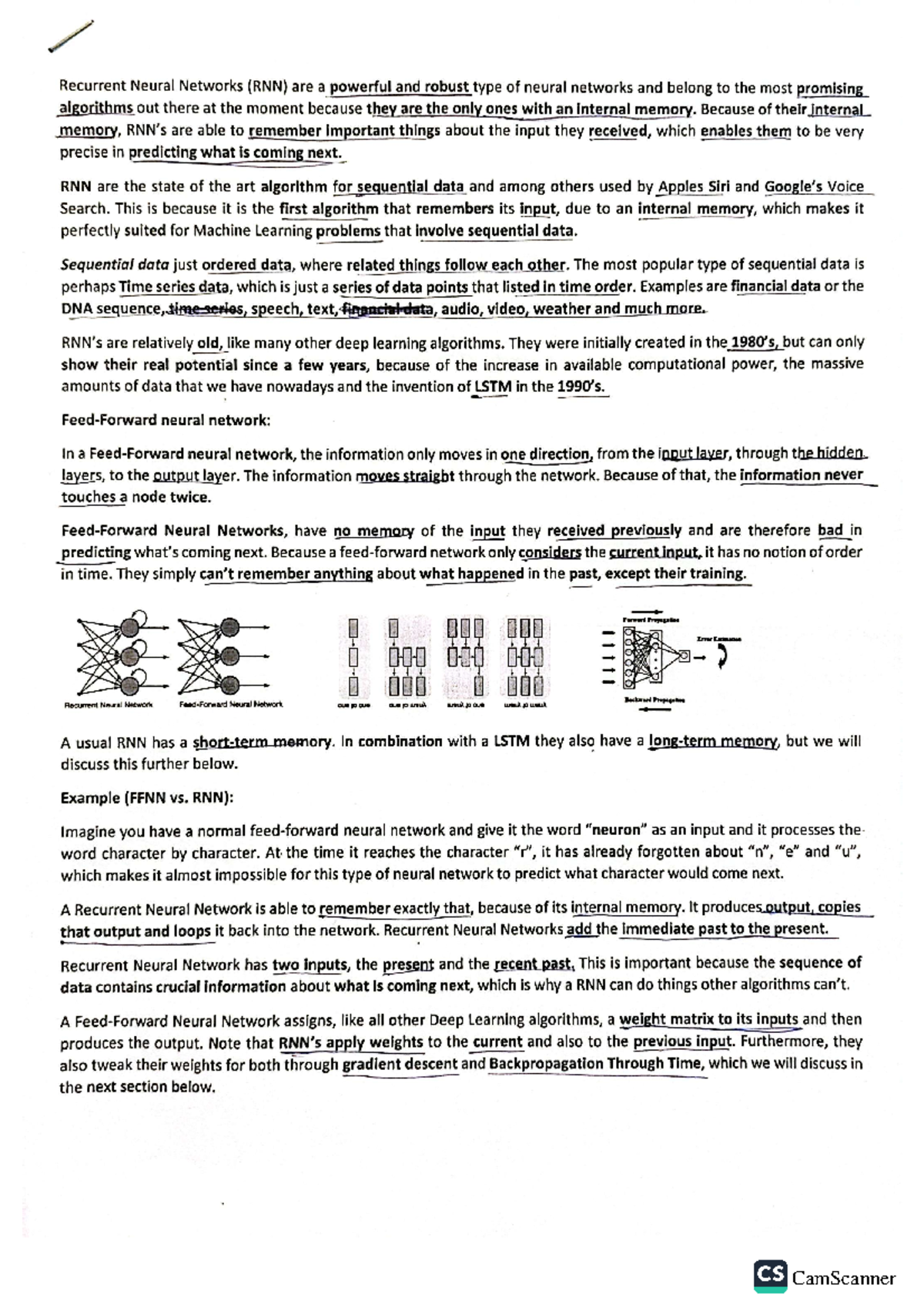 CS RNN: Deep Dive into Recurrent Neural Networks and Their Applications ...