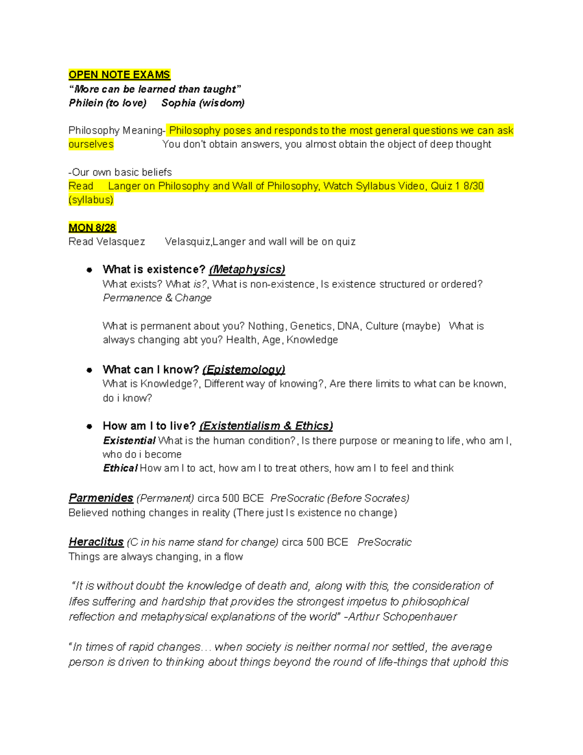 PHIL 101 Final Exam Notes - Key Concepts from Chapters 1-3 - Studocu