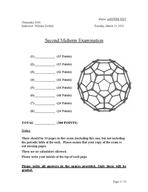 Prelim 1 - Printed Name: 9:05 10:10 KEY Last First, Middle Initial ...