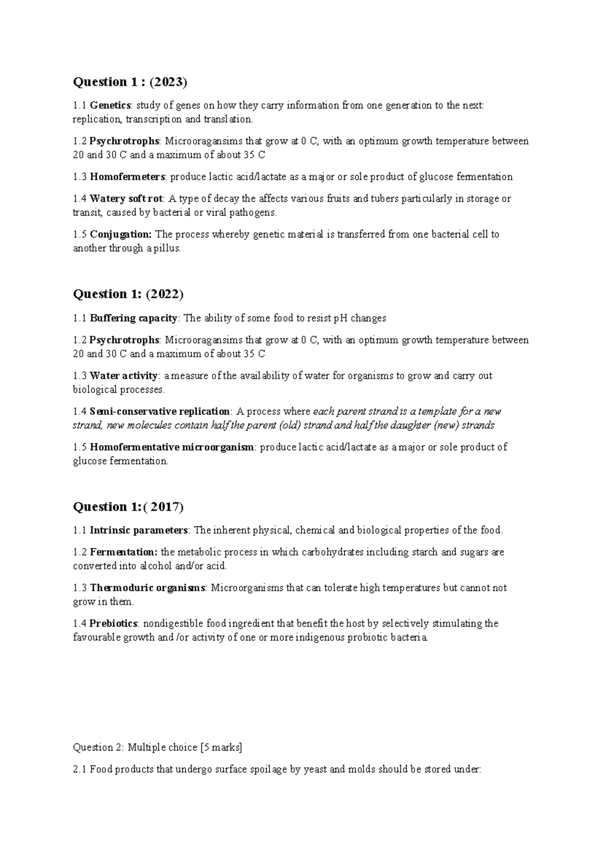 Genetics and Microbiology: Key Concepts and Exam Prep (213) - Studocu