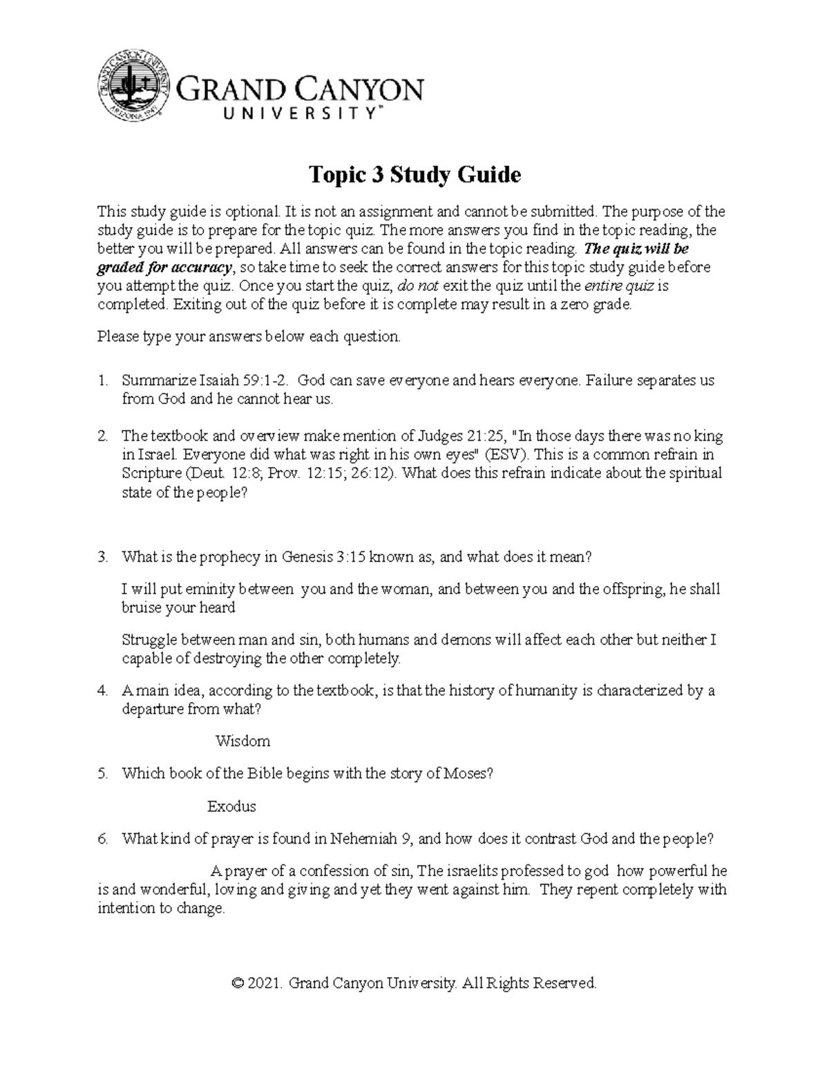 Unit 3 Topic Study Guide CWV: Quiz Preparation & Key Concepts - Studocu