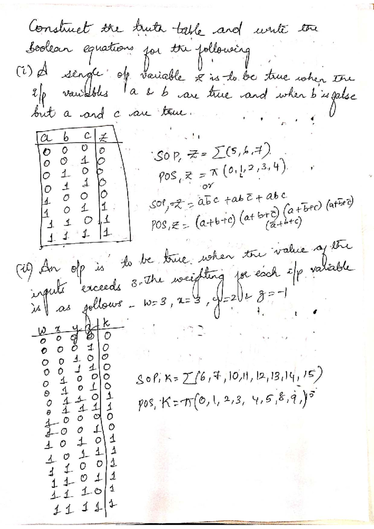 Unit Test Solutions for Boolean Algebra (Course Code: ABC123) - Studocu