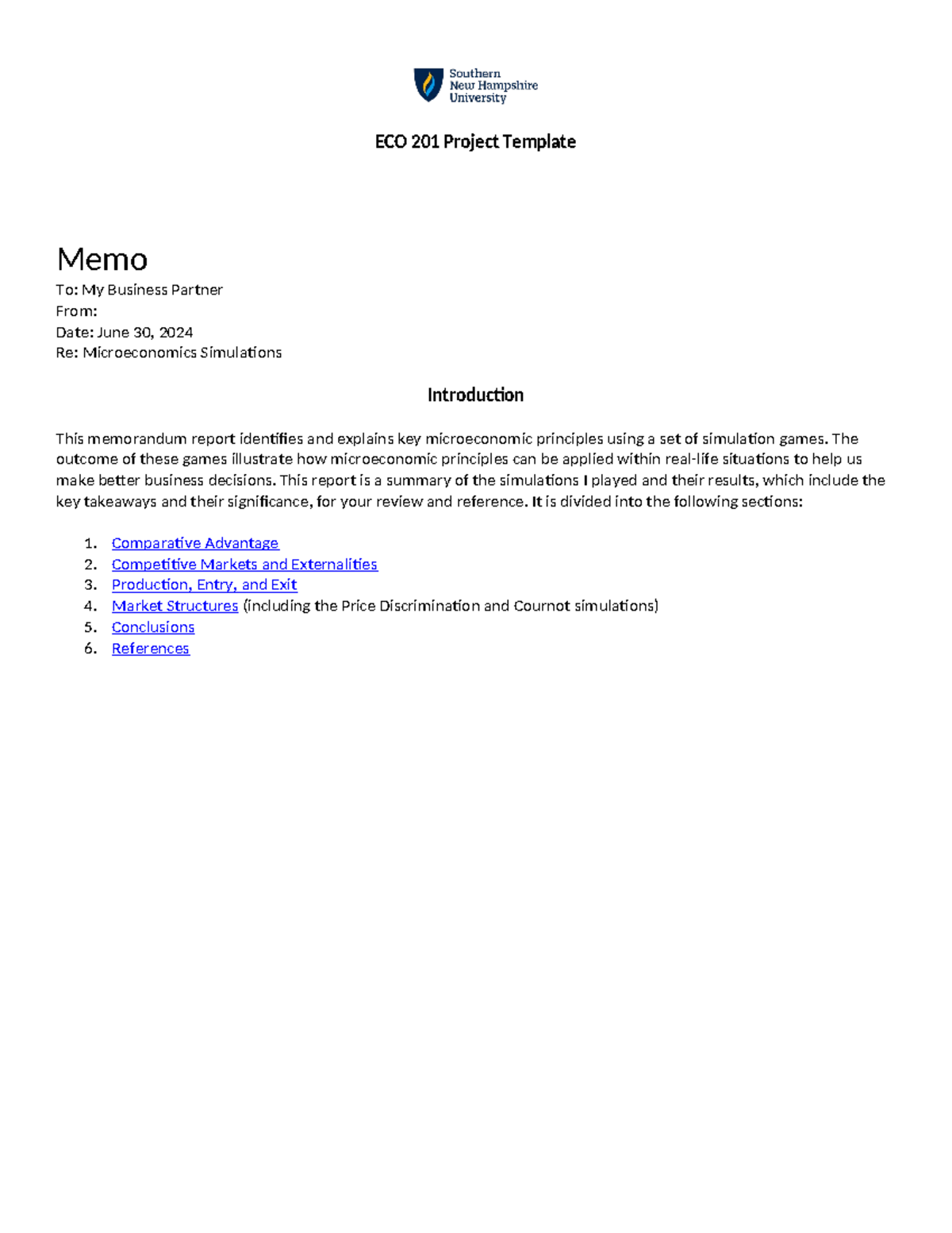 ECO 201 Project: Microeconomics Simulations and Key Principles Analysis ...