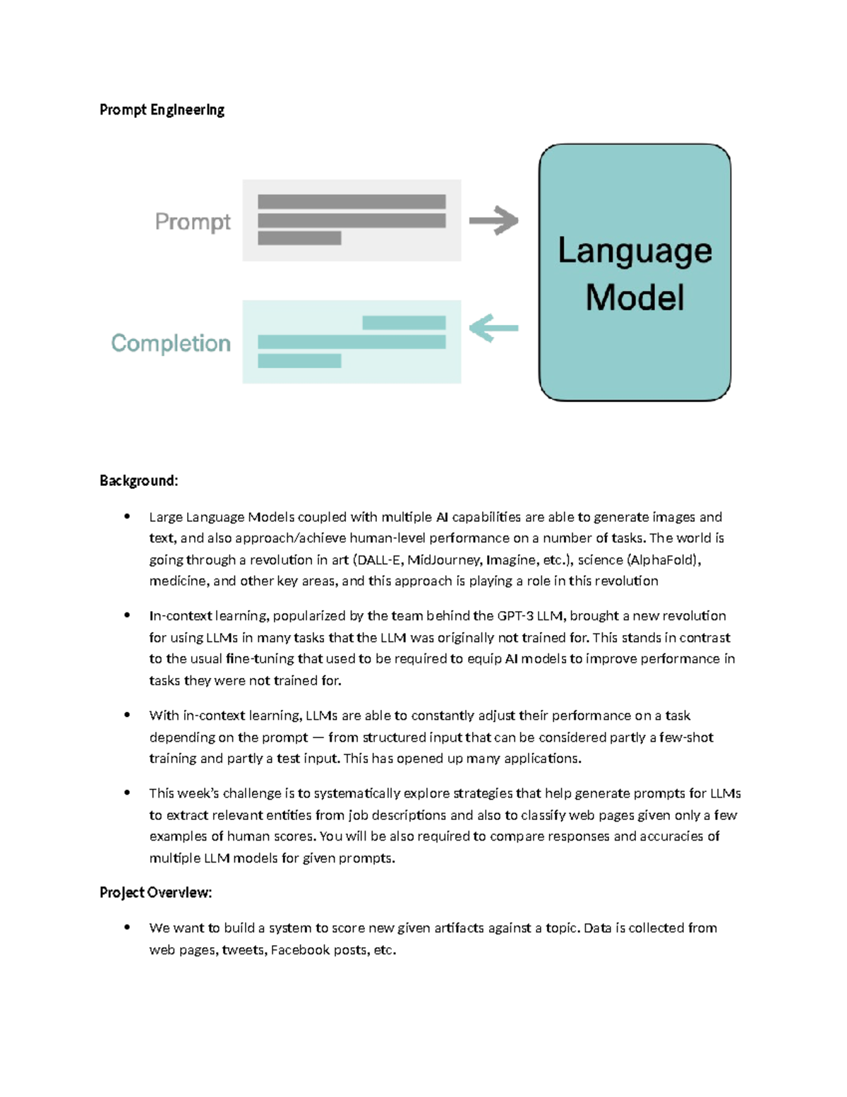 Prompt Engineering - Prompt Engineering Background: Large Language ...