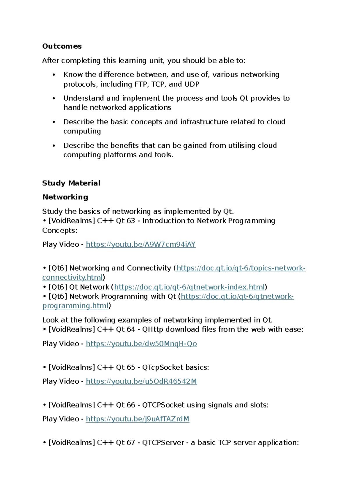 Lesson 08 - Networking Protocols & Cloud Computing Concepts - Studocu