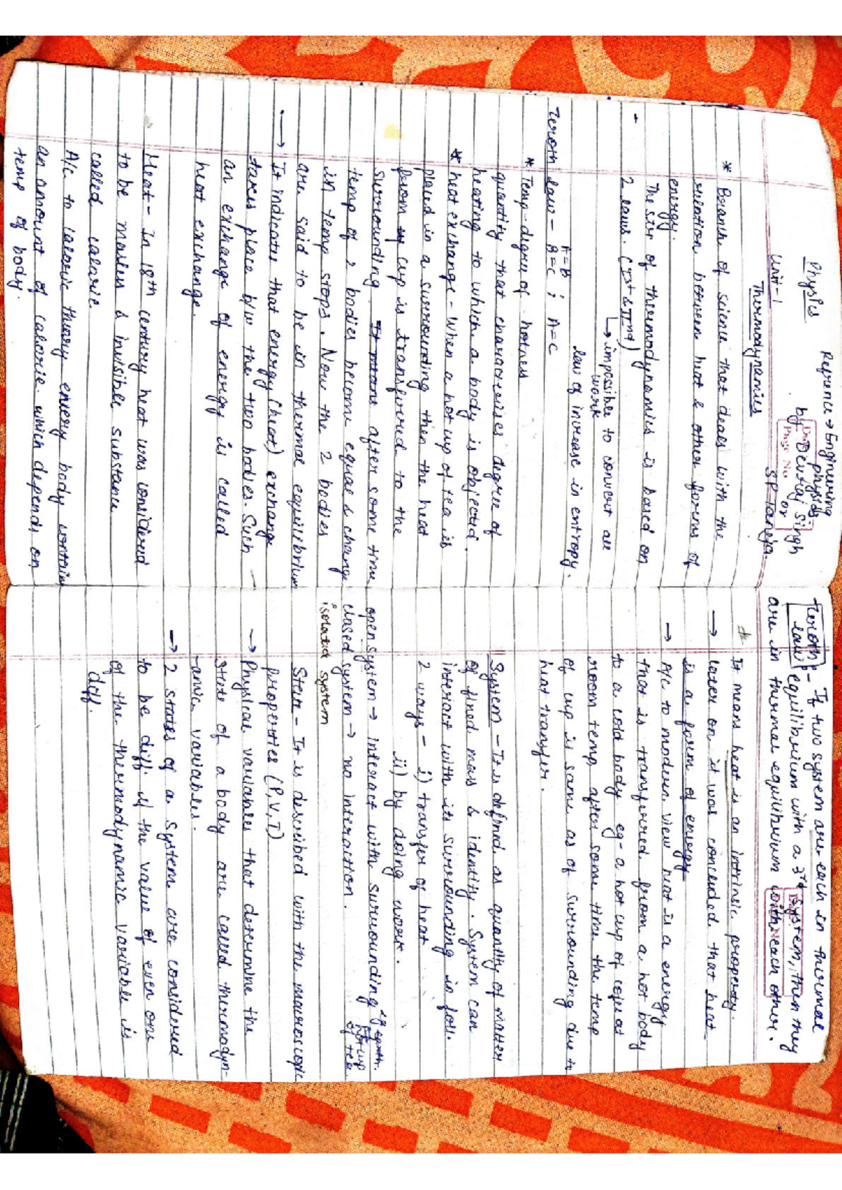 Unit 1 - Applied Science: Thermodynamics and Heat Transfer Concepts ...