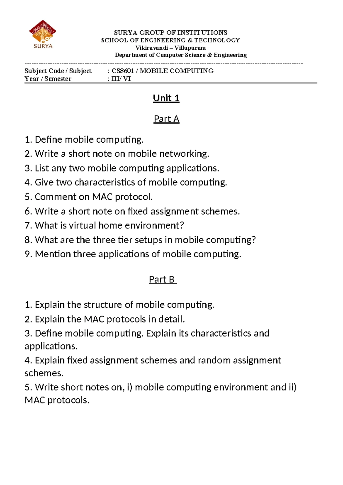 Unit 5 Mobile Computing: Overview of Operating Systems and M-Commerce ...