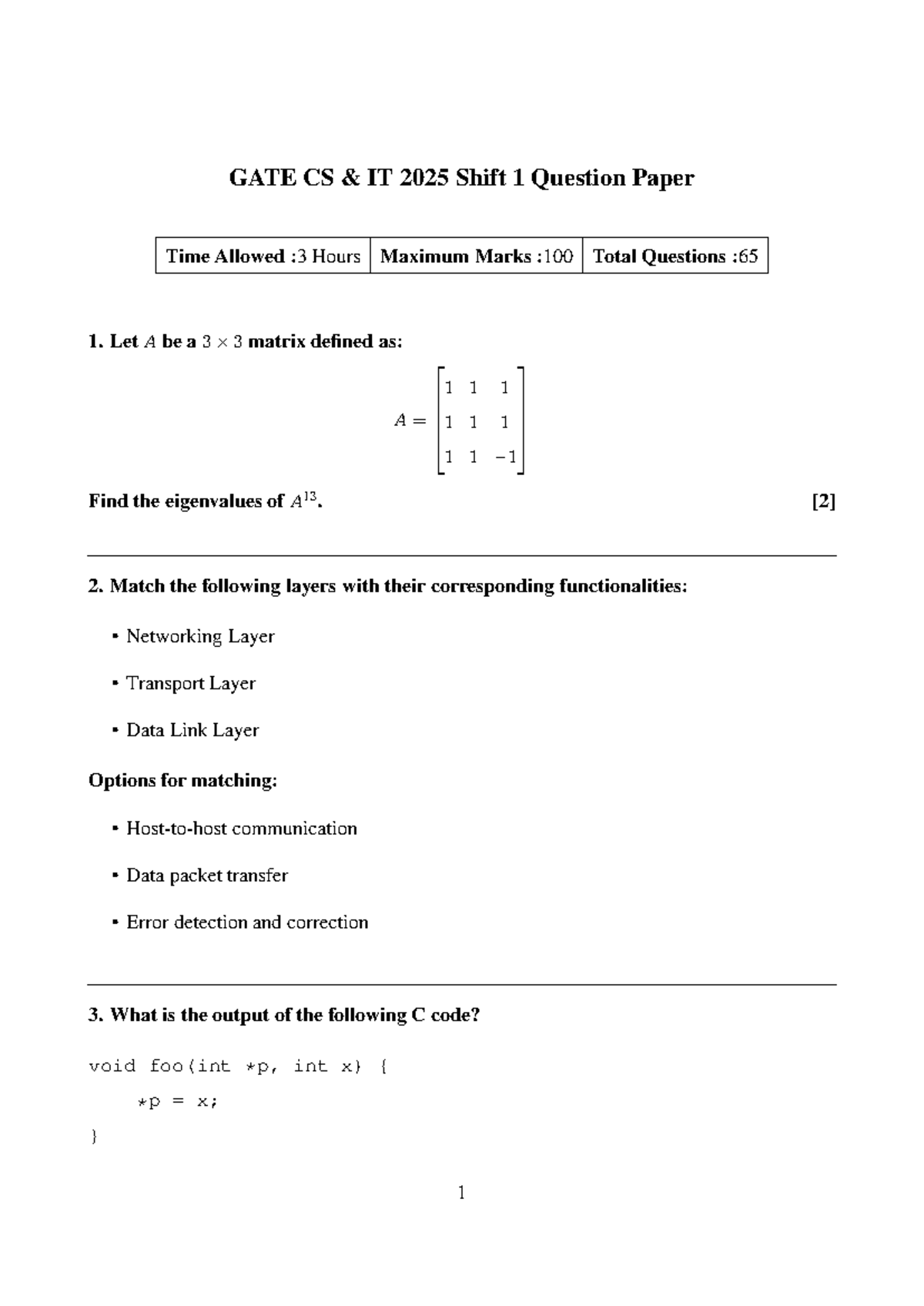 GATE CS Question Paper 421cbb9e87ea3e2fe69ac5557e6cf876 - GATE CS & IT ...