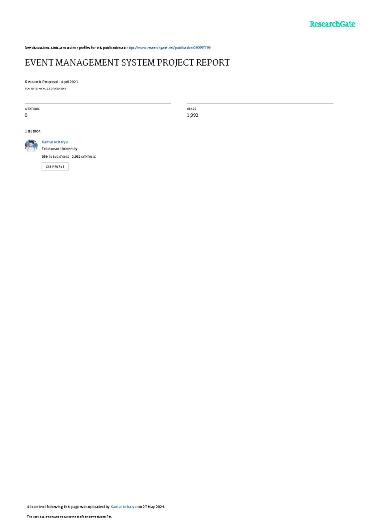 Event Management System Project Report: VB.NET Implementation Overview ...