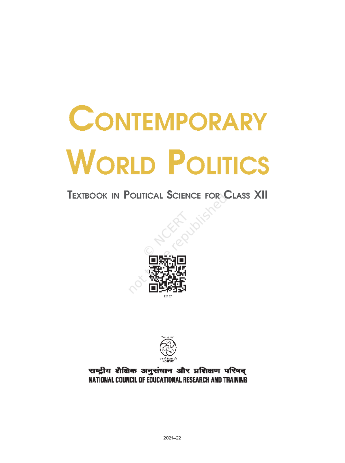 Leps1ps - Hii - CONTEMPORARY WORLD POLITICS TEXTBOOK IN POLITICAL ...