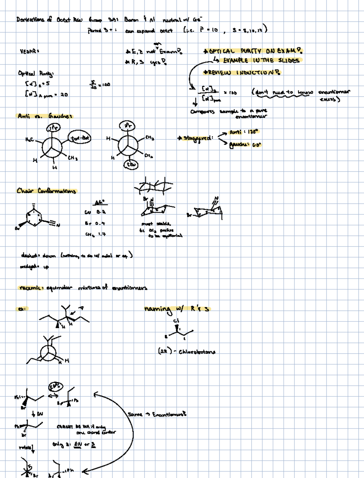IUPAC Nomenclature & Stereochemistry Notes for Chem 101 Final Exam ...