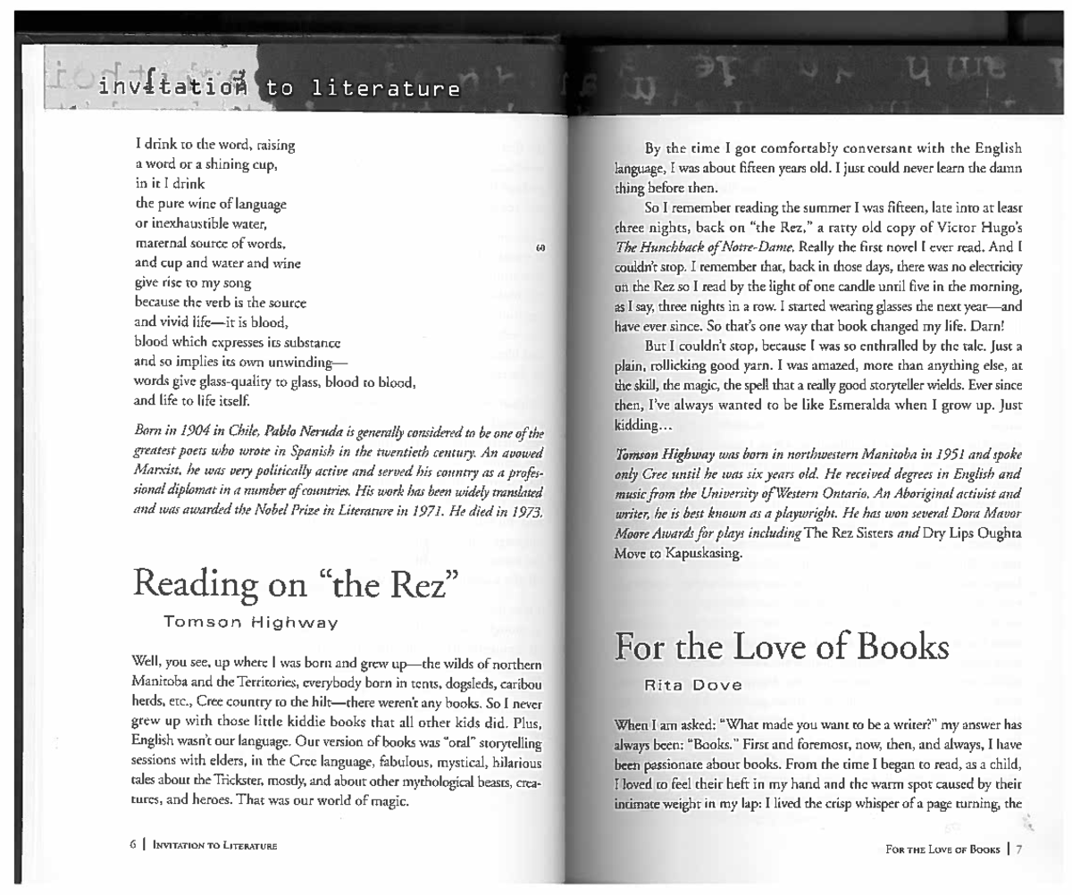 Invitation to Literature: The Transformative Power of Reading - Studocu