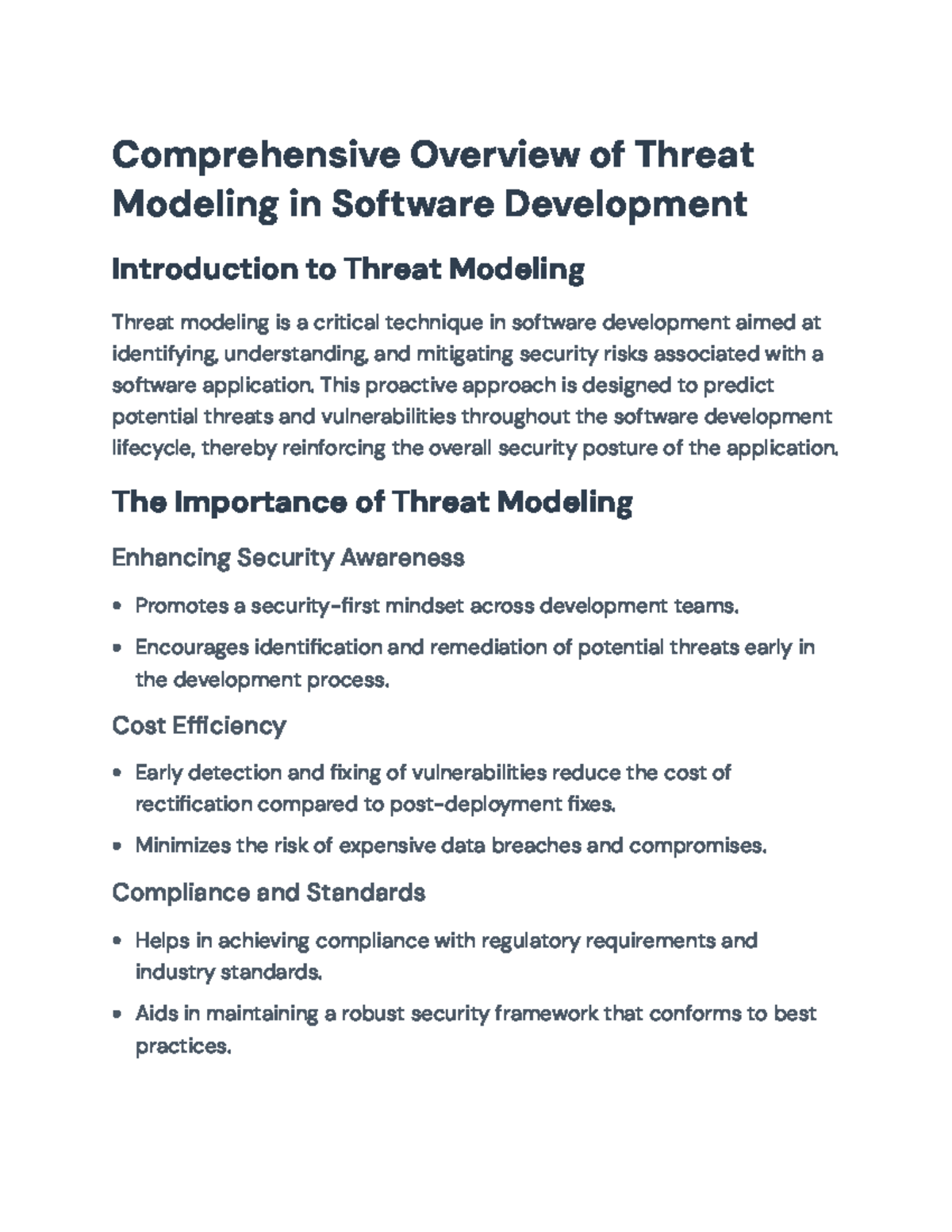 Comprehensive Guide to Threat Modeling in Software Development ...