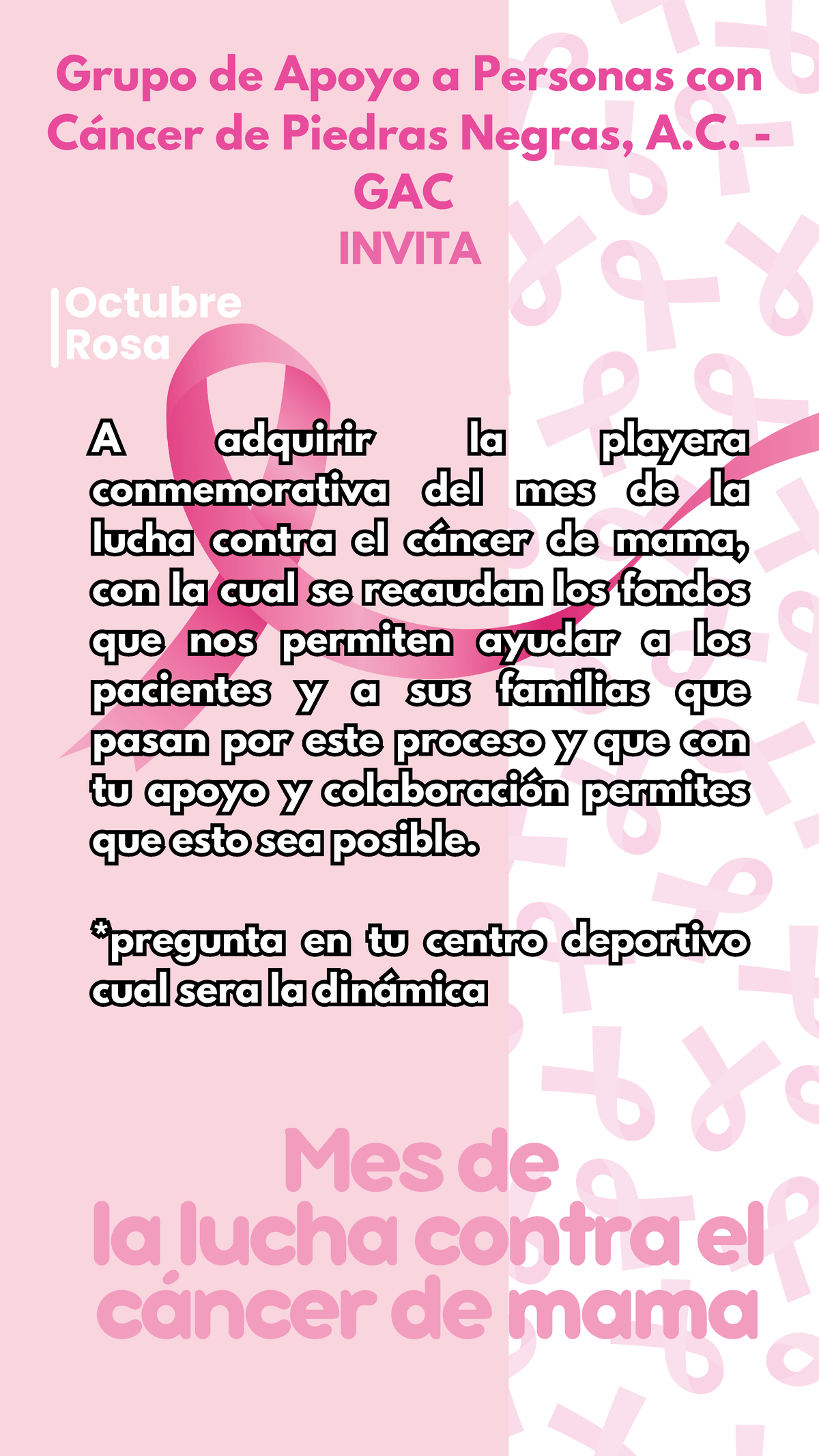 Octubre Rosa Cáncer de Mama Ilustrada Rosa - Mes de la lucha contra el ...