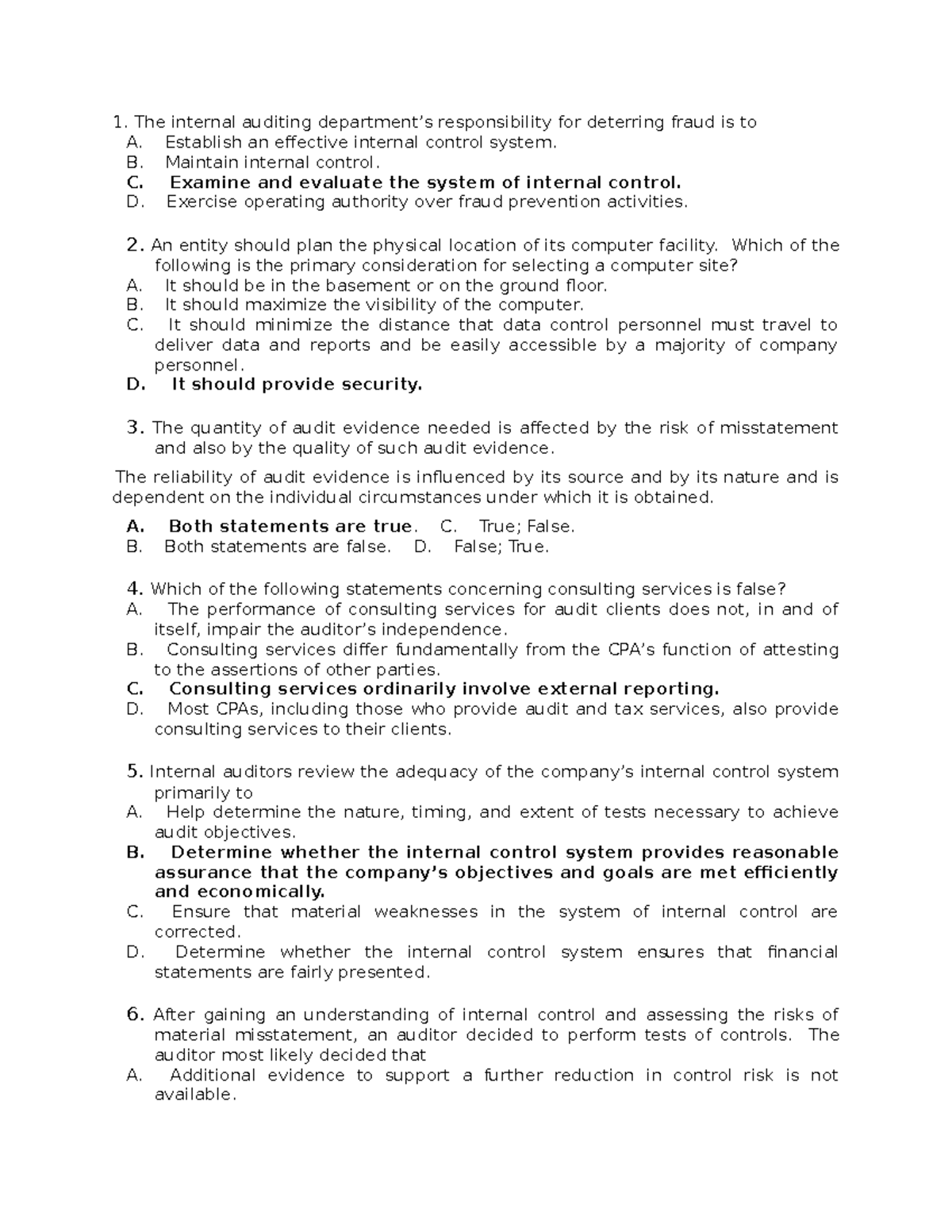 Audit Theory 2: Key Concepts and Responsibilities in Accounting - Studocu