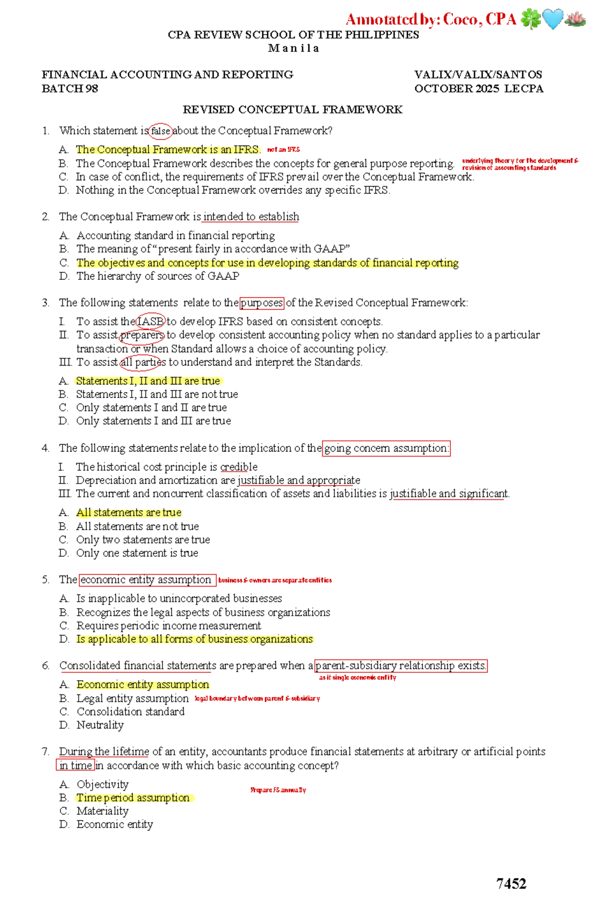 7452 - Annotated Notes on Revised Conceptual Framework for Financial ...