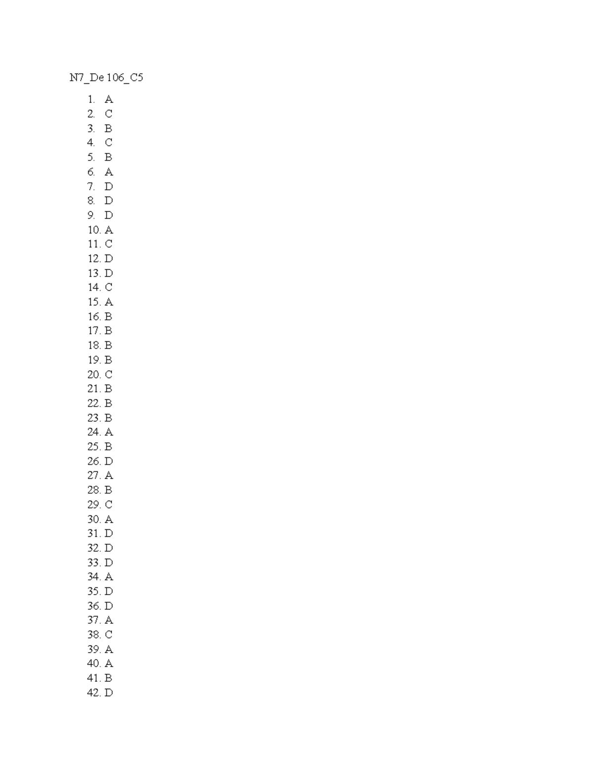 N7 DE 106 C5 - Quiz Answers and Review Notes - Studocu