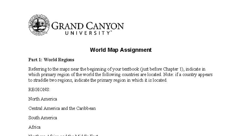GOV 210 World Map Assignment Identifying Global Regions Studocu Thumb 784 441 