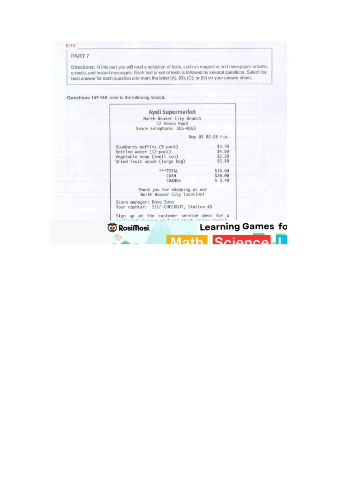 Quiz 6 - Reading Comprehension Practice - Studocu