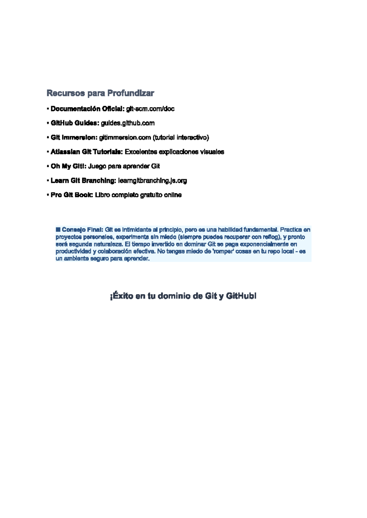 Recursos para Profundizar en Git y GitHub - Git 18 - Studocu