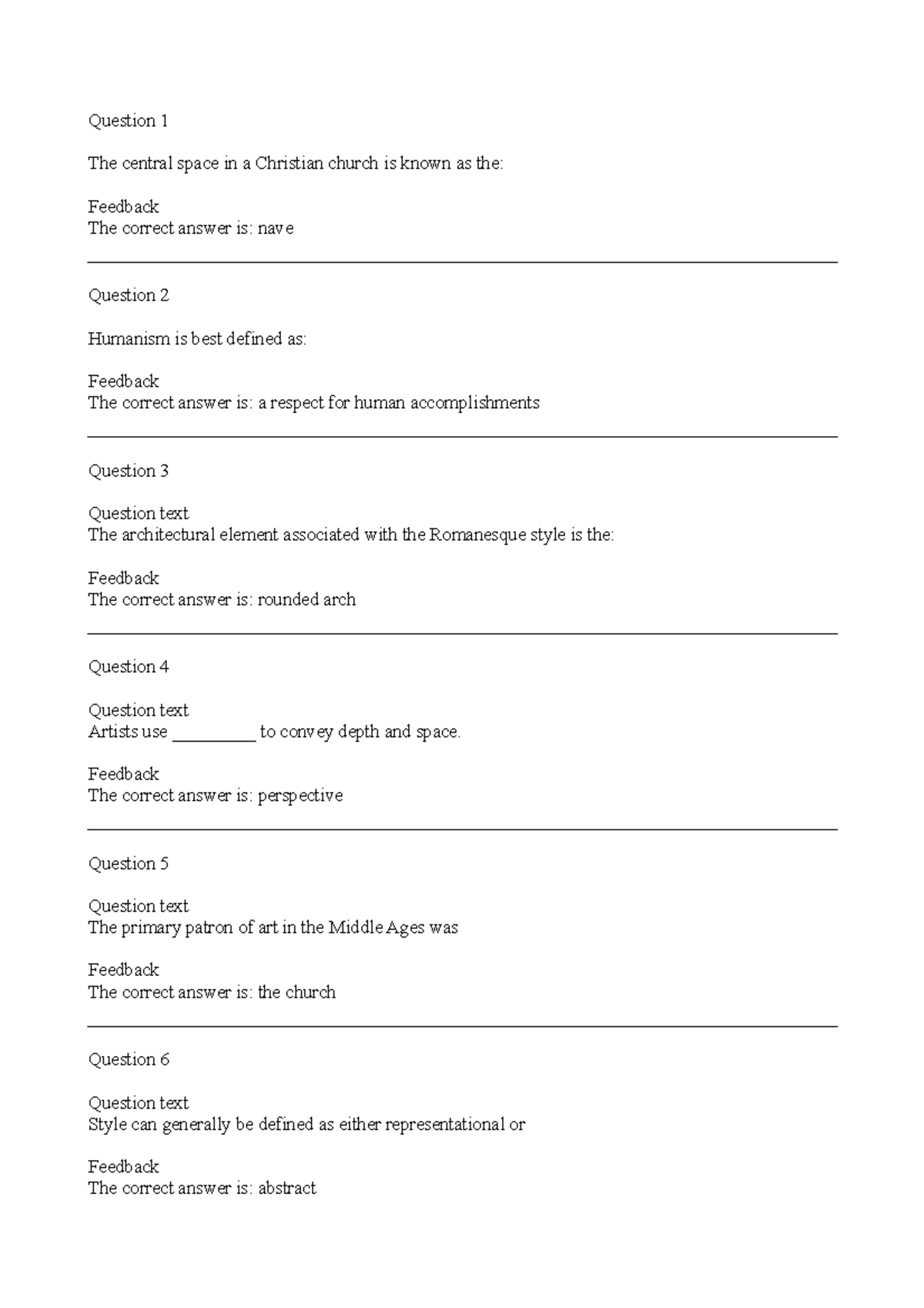 AHIST 1401 - Unit 3 Graded Quiz Review & Feedback Summary - Studocu