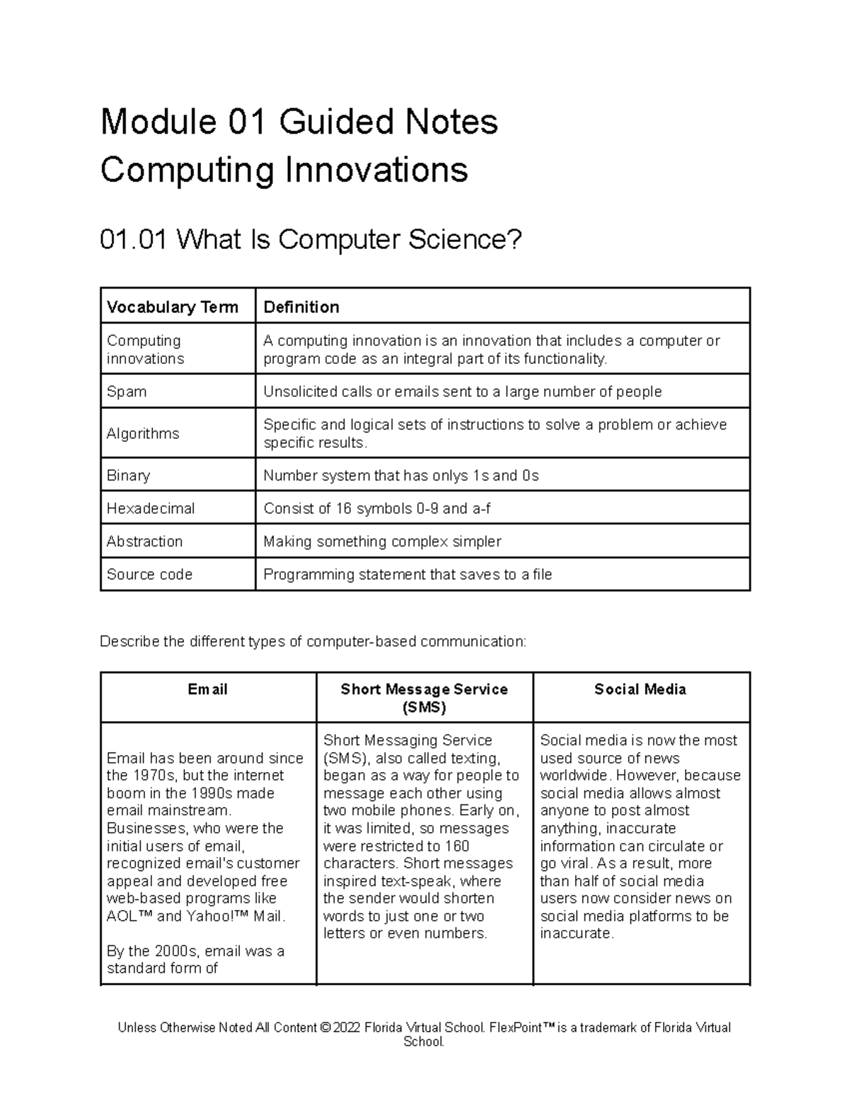 Copy of guided notes 01 computing innovations - Module 01 Guided Notes ...