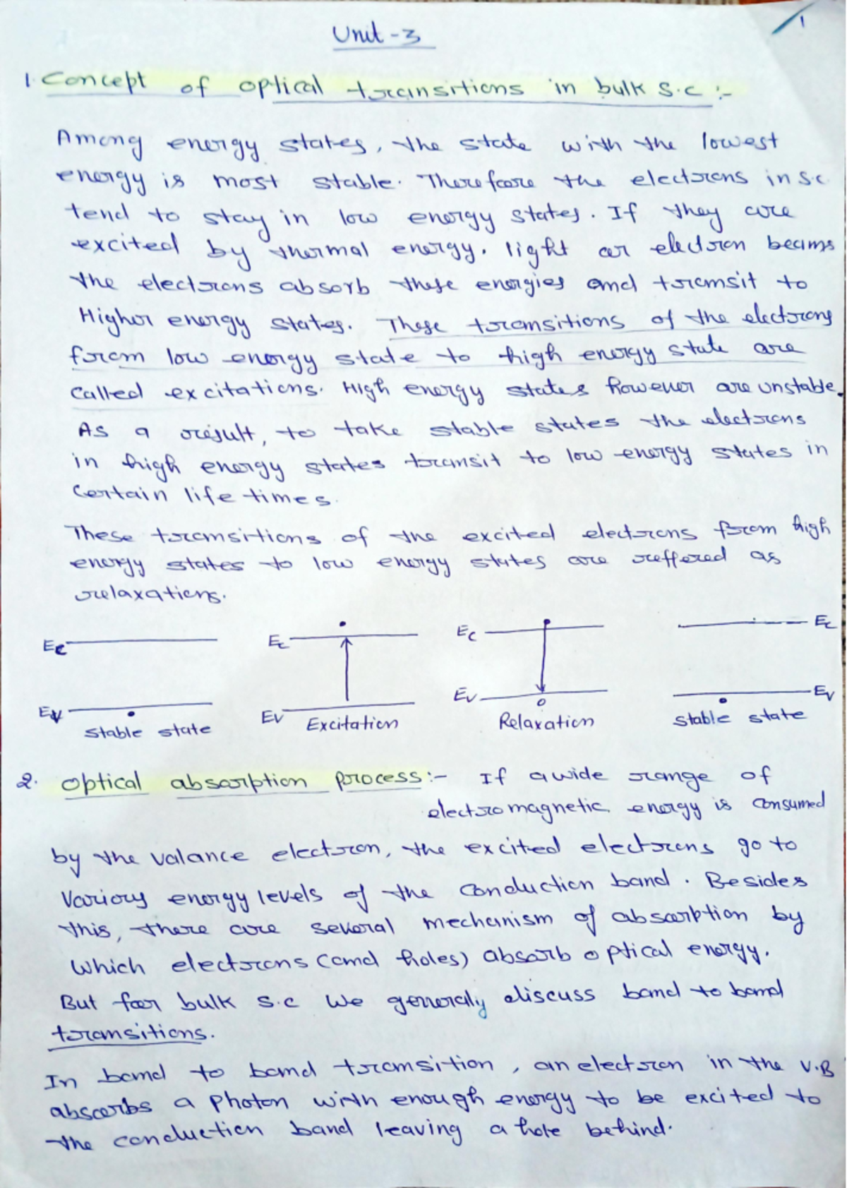 Physics Unit-3 Notes - Semiconductor physics and computational methods ...