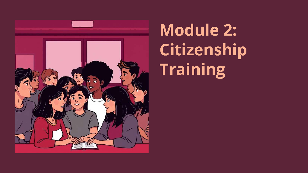 Module 2: Citizenship Training - Classroom Rules & Activities - Studocu